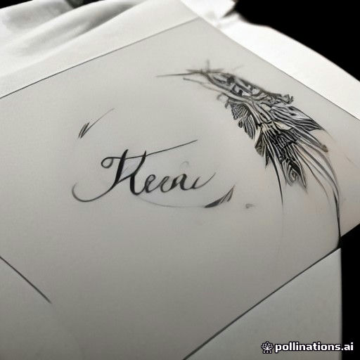 Minimalist Script tattoo idea example